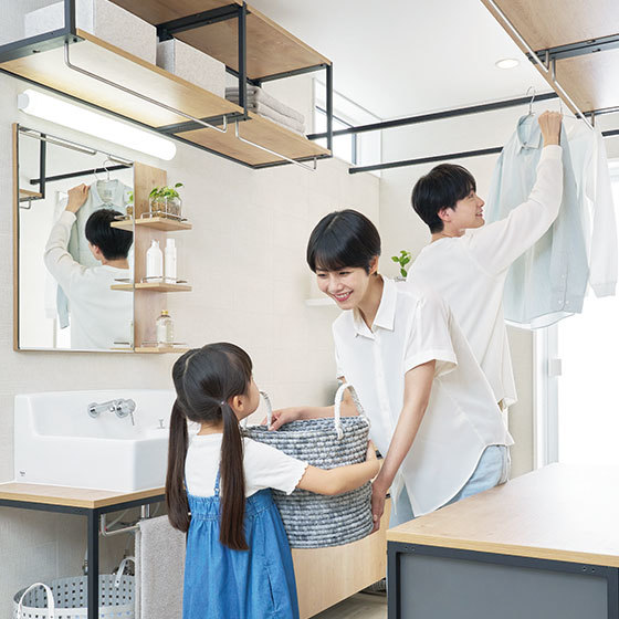広島の住まいづくり―新築のランドリールーム